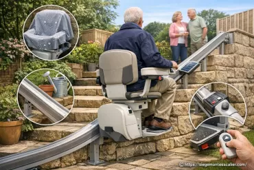 Sièges monte-escalier extérieurs : quels avantages et spécificités choisir