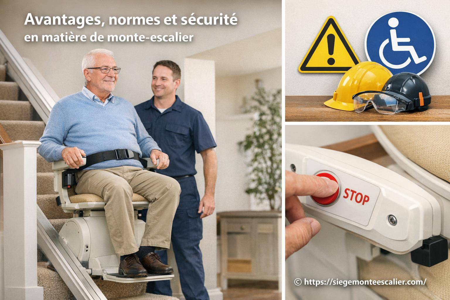 Avantages, normes et sécurité en matière de monte-escalier
