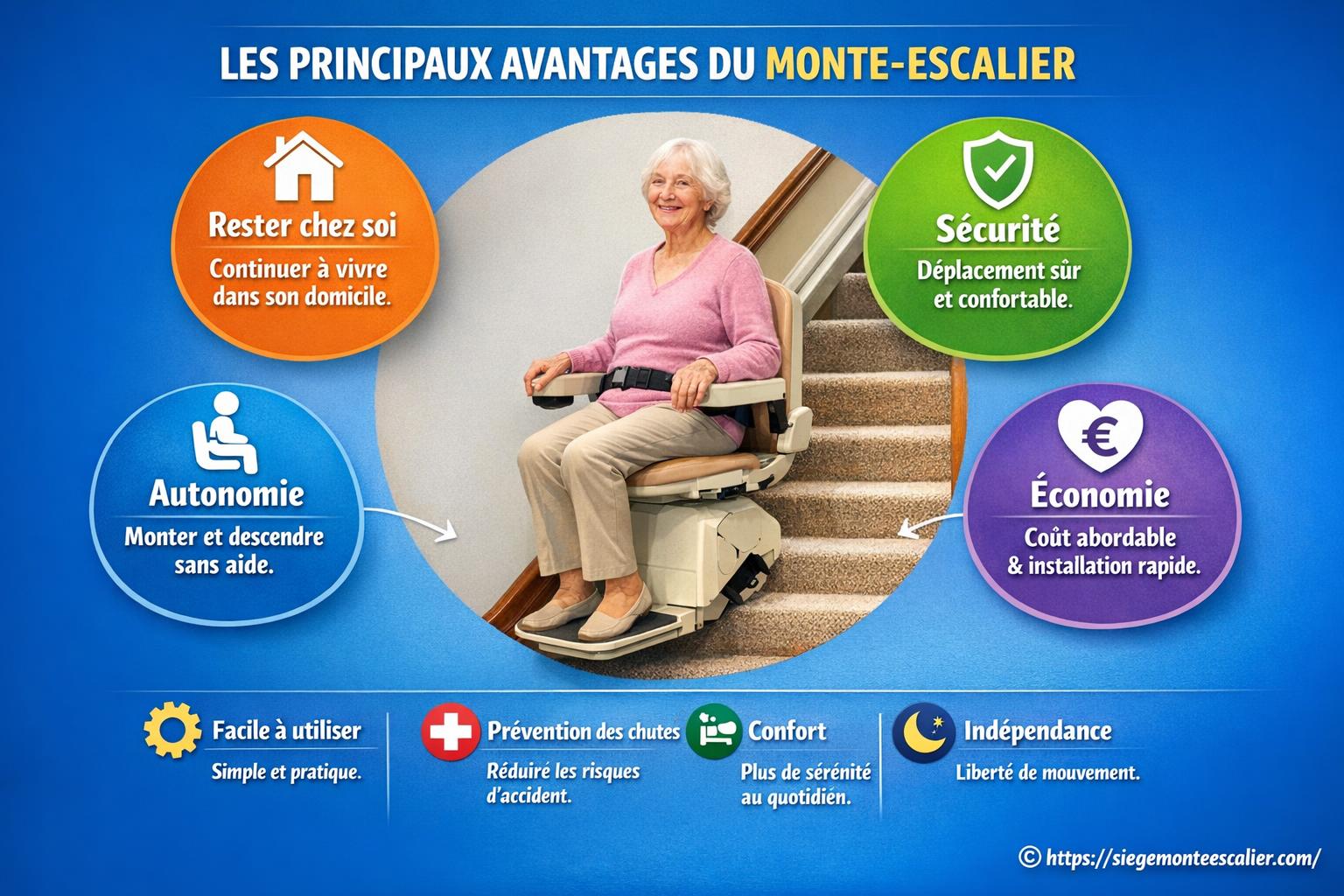 Quels sont les avantages du monte-escalier ?