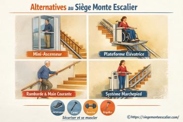 Quelles sont les alternatives au siège monte escalier?
