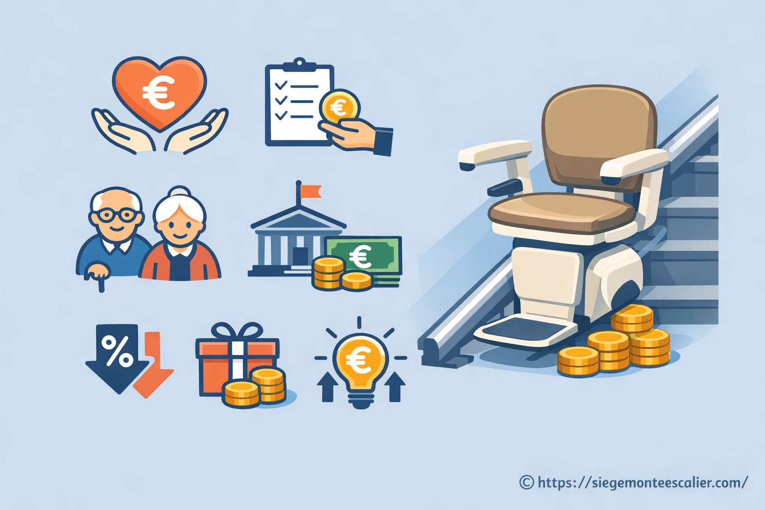 Quelles sont les aides au financement d'un monte-escalier ?