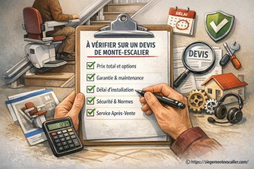 Les critères à vérifier sur un devis de monte-escalier avant de signer
