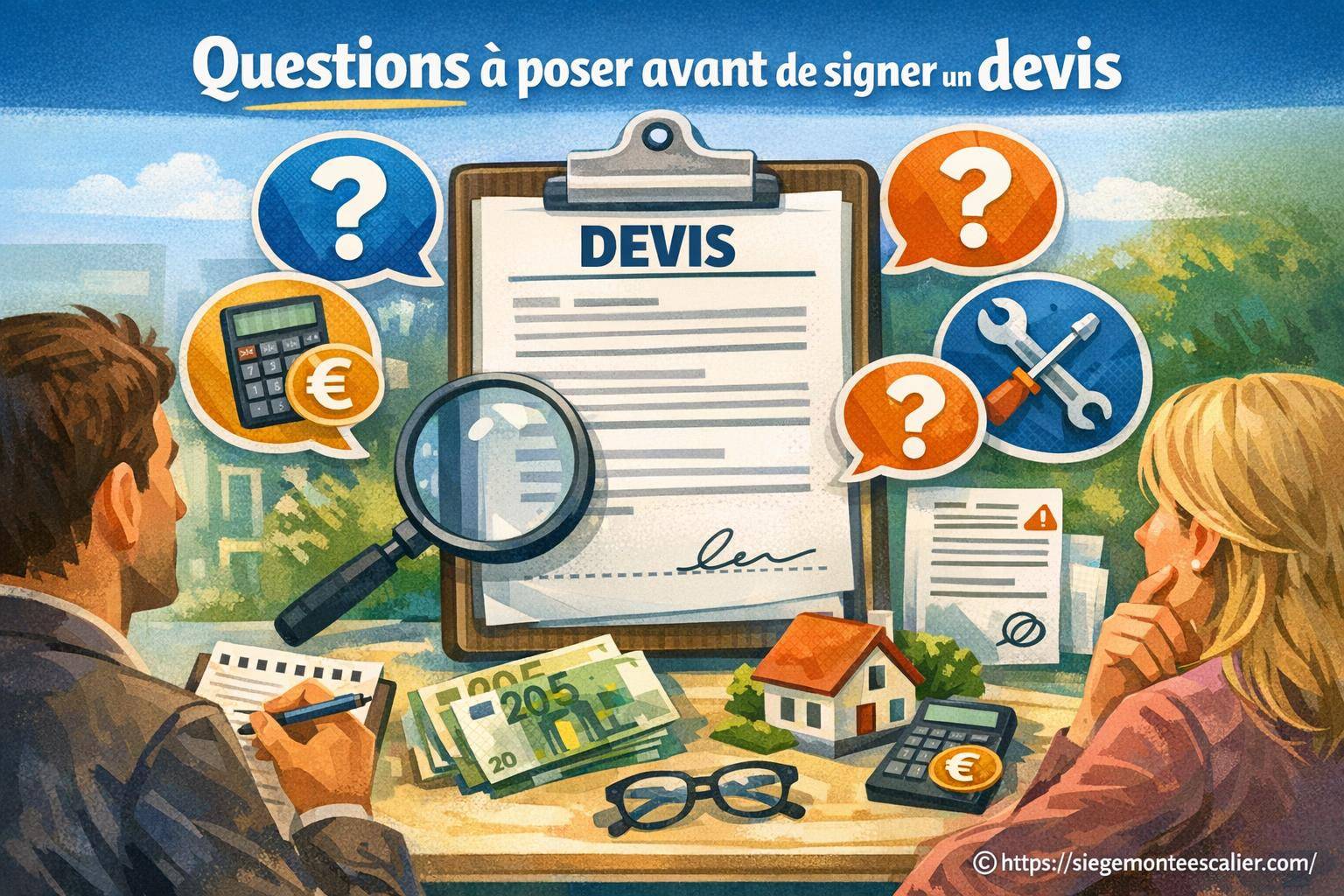 Quelles questions poser avant de signer un devis pour un siège monte escalier ?