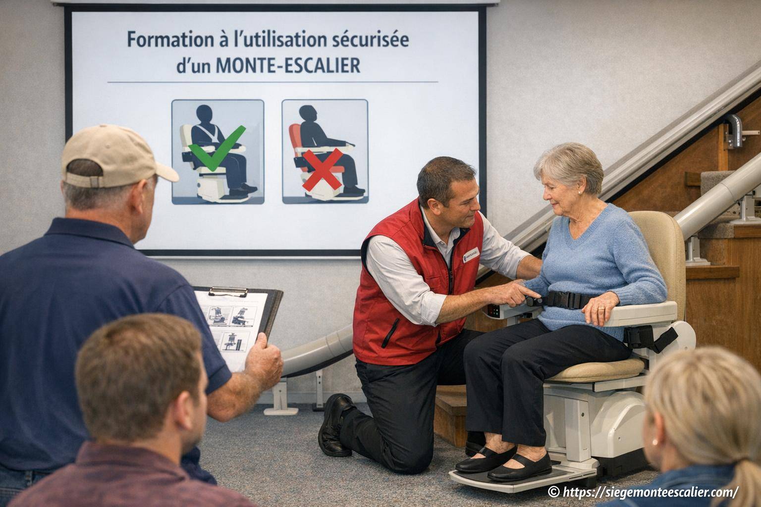 Formation à l'utilisation sécurisée d'un monte-escalier : comment bien démarrer