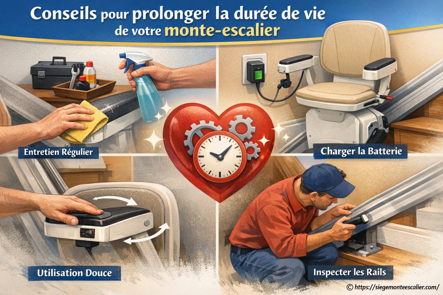 Conseils pour prolonger la durée de vie de votre monte-escalier