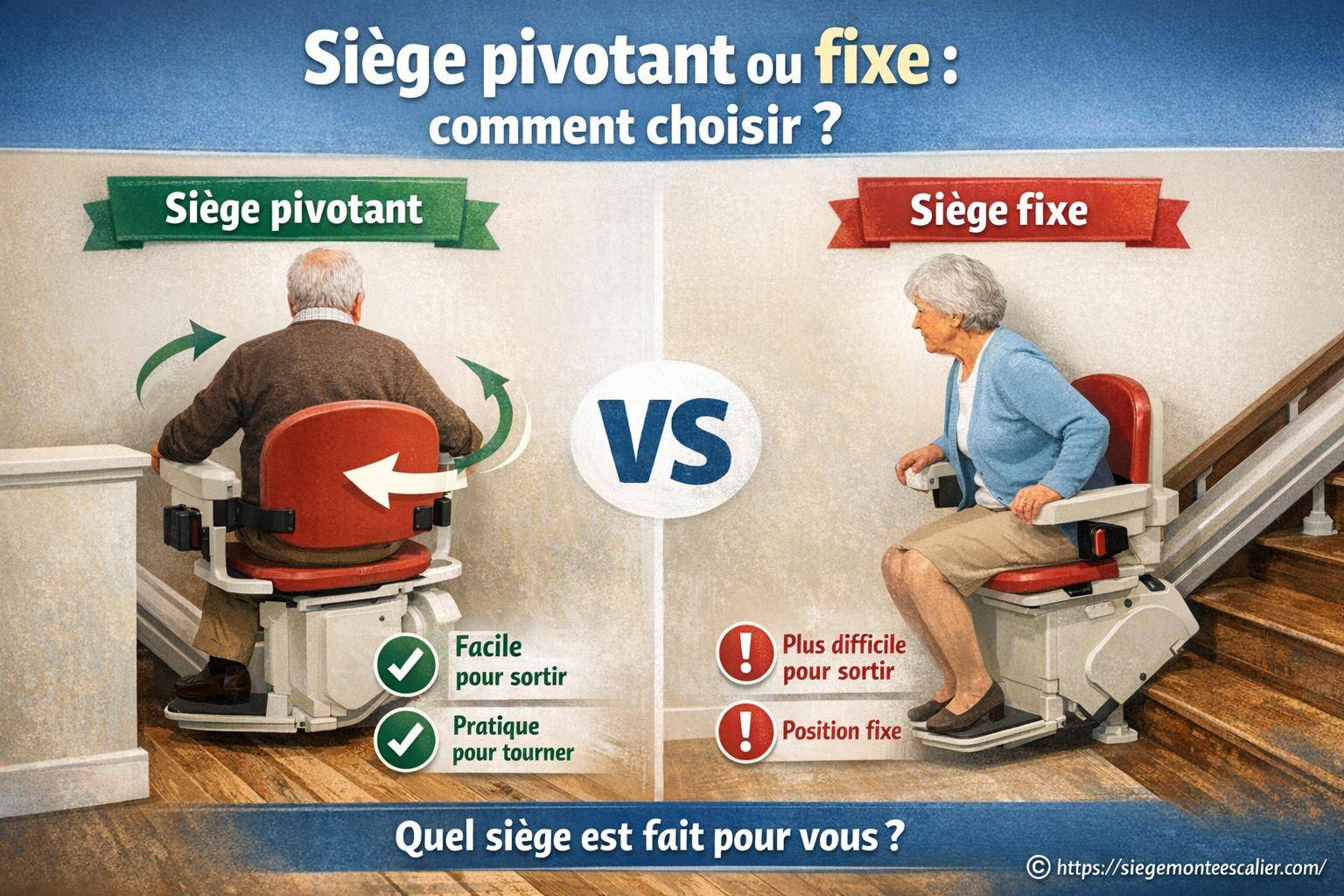 Siège pivotant ou fixe : comment bien choisir le modèle adapté ?