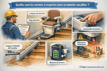Quelles sont les normes à respecter pour un monte-escalier ?