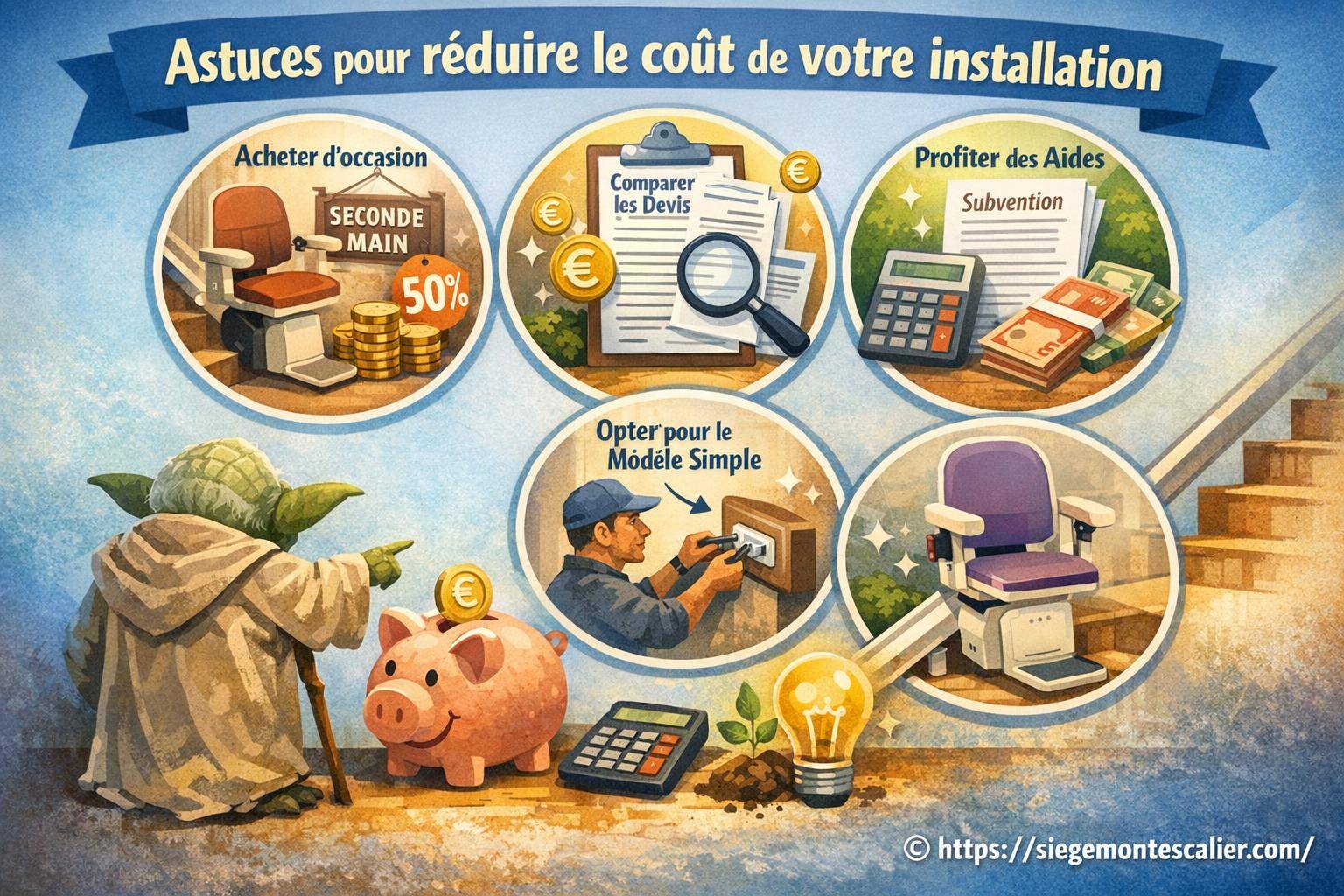Astuces efficaces pour réduire le coût de votre installation de siège monte-escalier