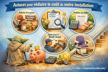 Astuces efficaces pour réduire le coût de votre installation de siège monte-escalier
