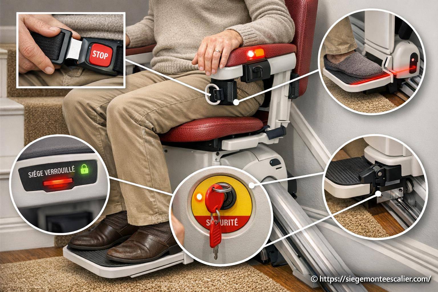 Sécurité : quels sont les dispositifs indispensables sur un monte-escalier ?